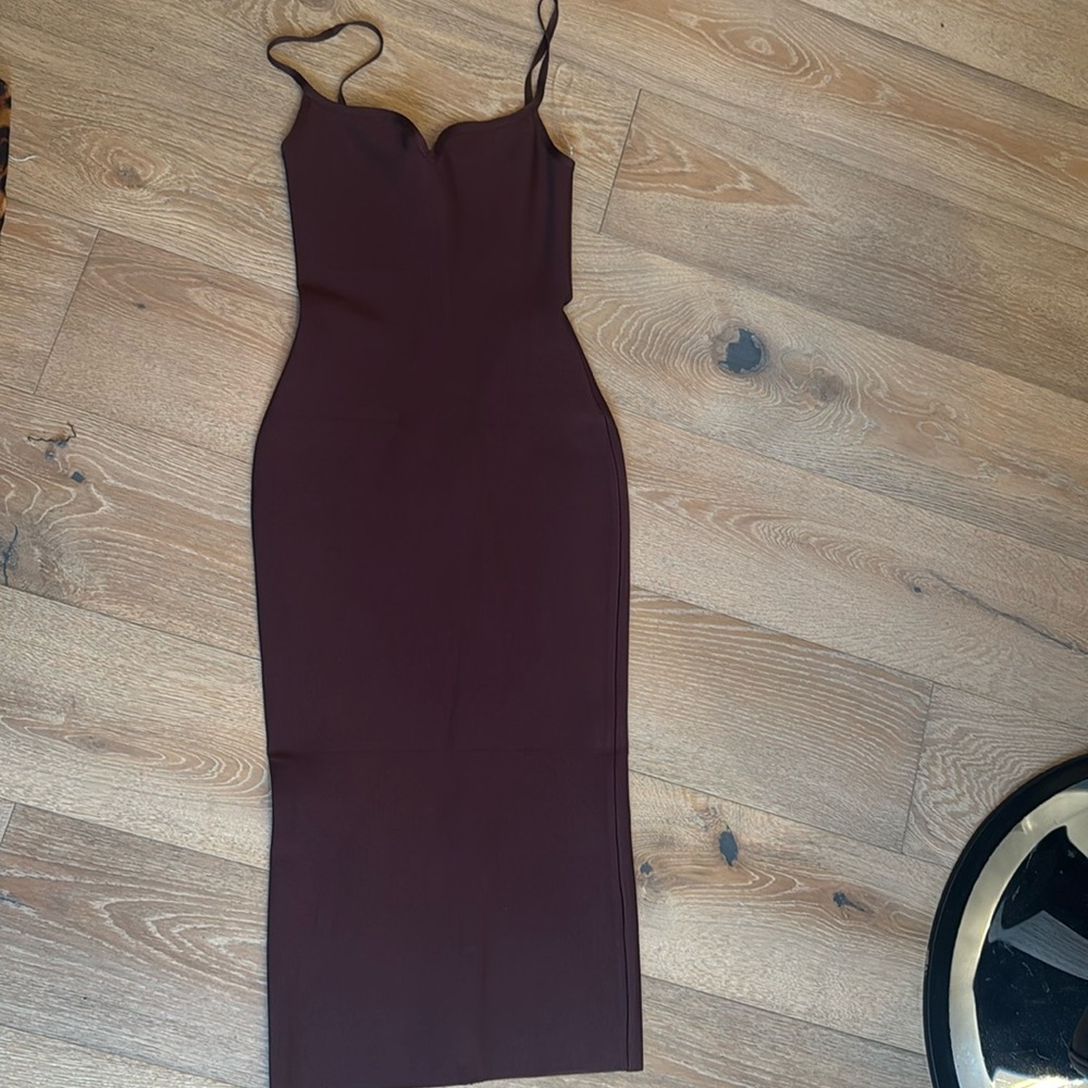 Babyboo fashion eggplant colored dress